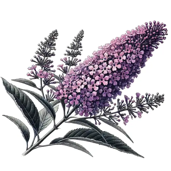 Butterfly Bush, a popular plant for summer flowering in North Carolina gardens.