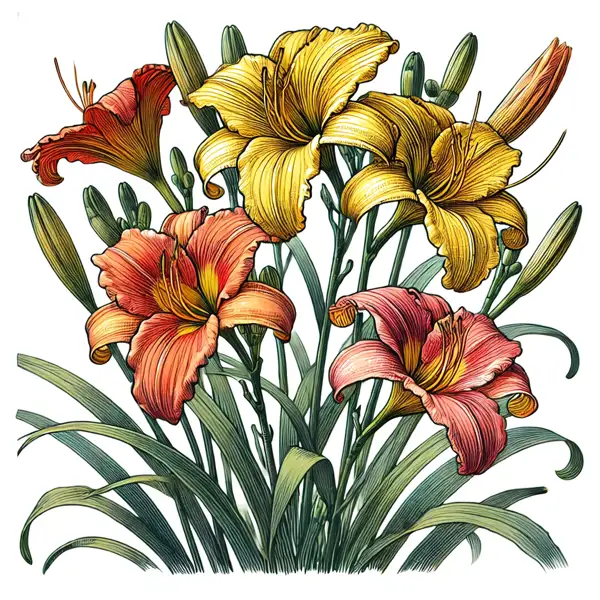 Daylily, a versatile plant for summer flowering in North Carolina gardens.
