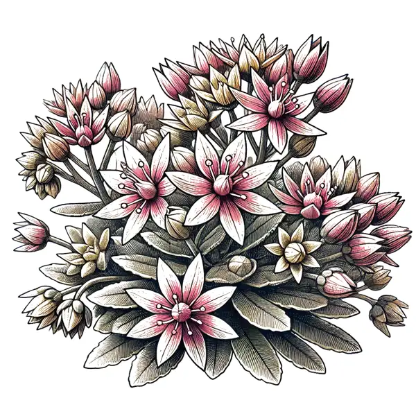 Sedum, a low-maintenance plant for summer flowering in North Carolina gardens.