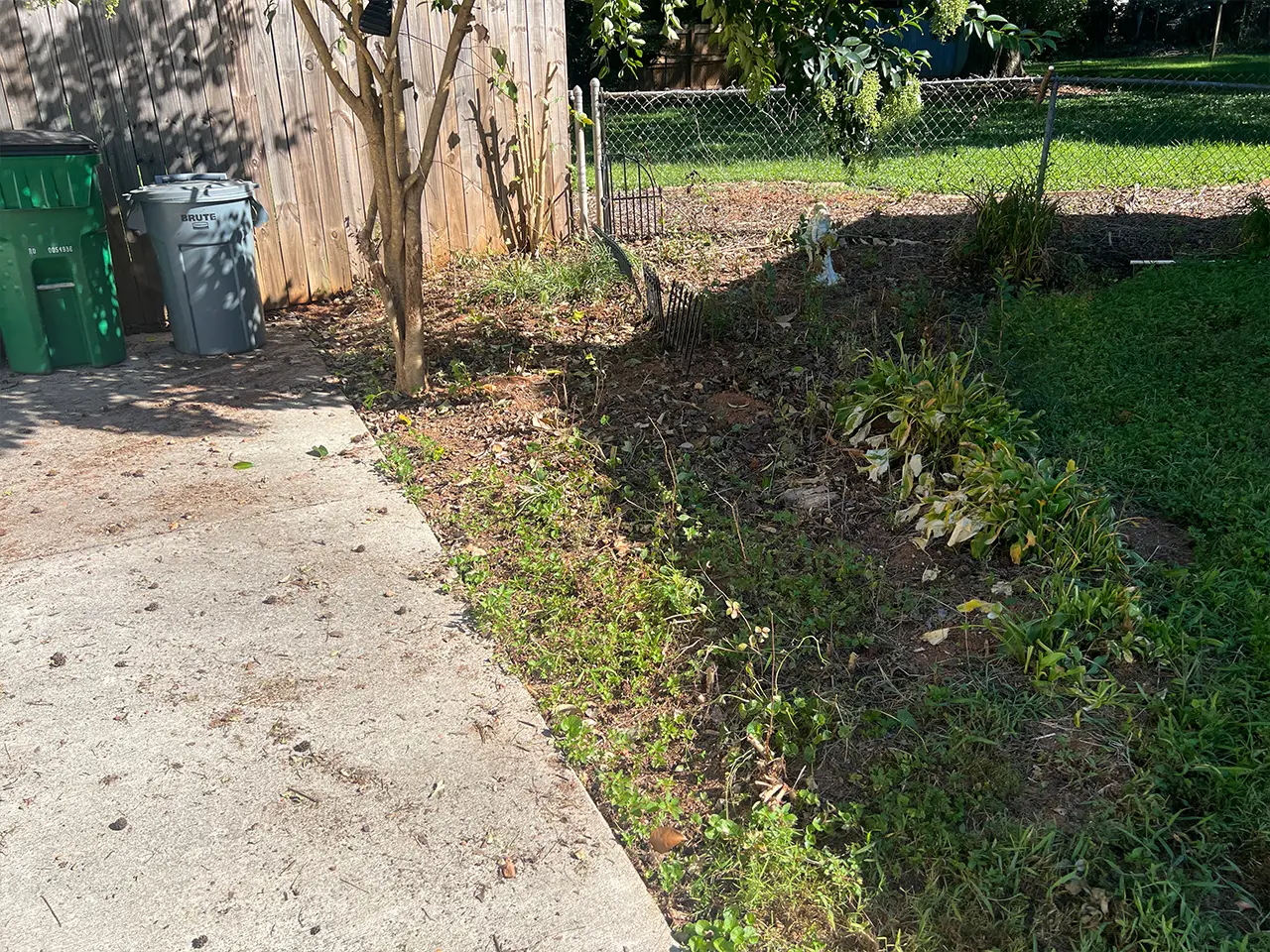 Before: Clardy Court Bed Refresh