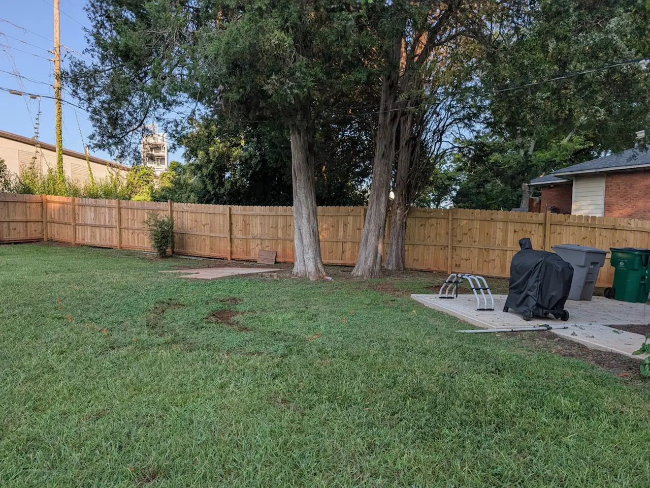 Before: Grice Court Patio & Retaining Wall