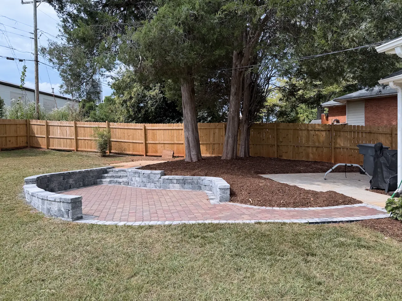 After: Grice Court Patio & Retaining Wall